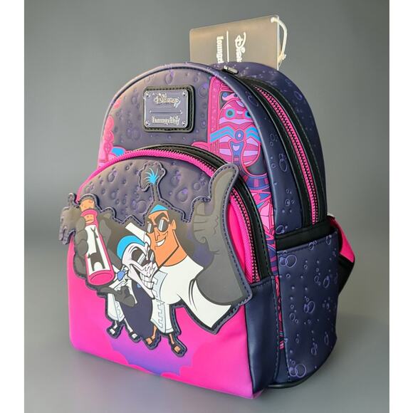 Loungefly Disney The Emperor’s New Groove Kronk & Yzma Secret Lab Backpack NWT